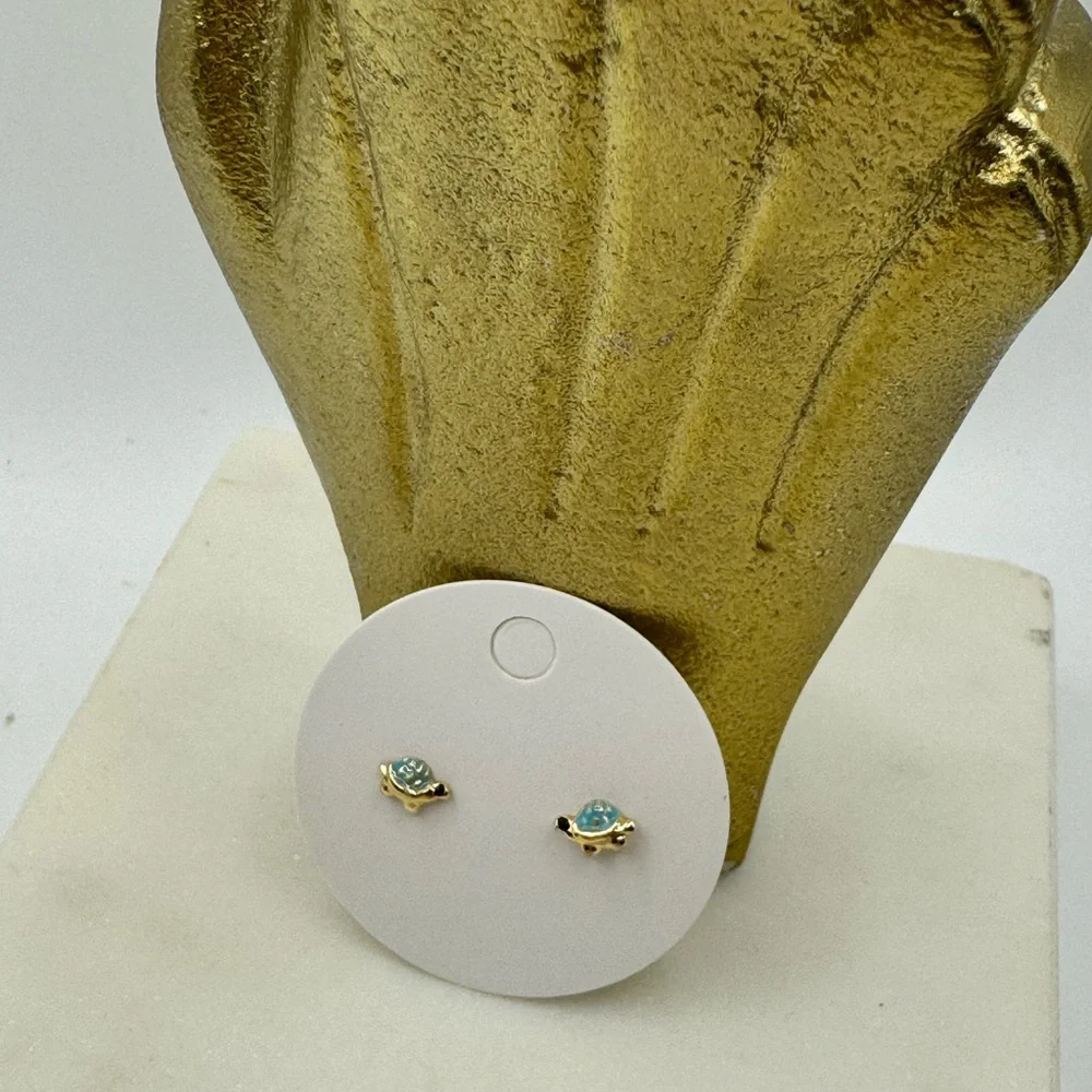 14Kt Gold Plated Turtle Earrings